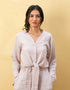 MUSLIN KNOTTED BUTTON UP TOP